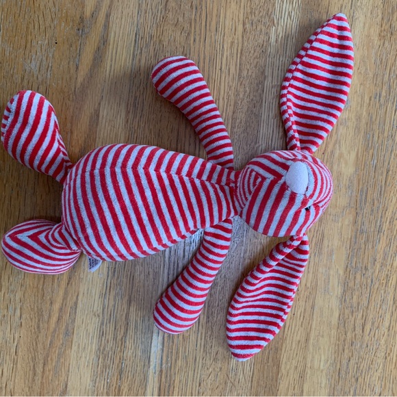 Jellycat Special Editon Eloise Bashful Bunny Striped Red Grey - Picture 3 of 3